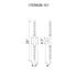 CWI Lighting Dragonswatch Integrated LED Black Vanity Model: 1703W26-101