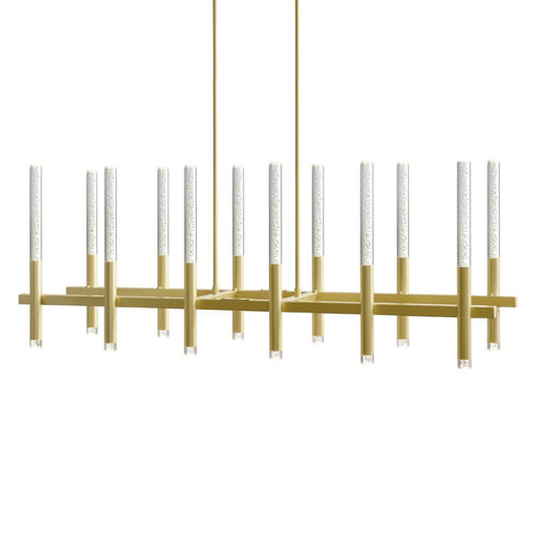 CWI Lighting Dragonswatch Integrated LED Satin Gold Model: 1703P48-12-602-RC