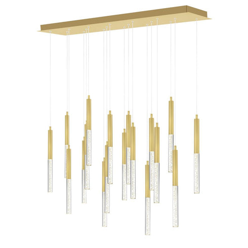 CWI Lighting Dragonswatch Integrated LED Satin Gold Model: 1703P48-18-602-RC