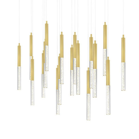 CWI Lighting Dragonswatch Integrated LED Satin Gold Model: 1703P48-18-602-RC