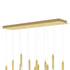 CWI Lighting Dragonswatch Integrated LED Satin Gold Model: 1703P48-18-602-RC