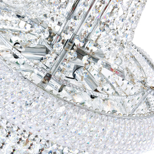 CWI Lighting Empire 18 Light Down Chandelier With in Chrome Finish Model: 8001P28C