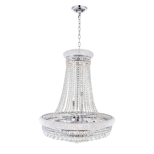 CWI Lighting Empire 19 Light Down Chandelier With in Chrome Finish Model: 8001P32C