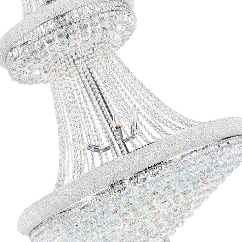 CWI Lighting Empire 34 Light Down Chandelier With in Chrome Finish Model: 8001P36C