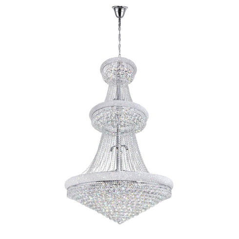 CWI Lighting Empire 38 Light Down Chandelier With in Chrome Finish Model: 8001P42C