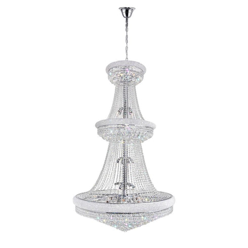 CWI Lighting Empire 38 Light Down Chandelier With in Chrome Finish Model: 8001P42C