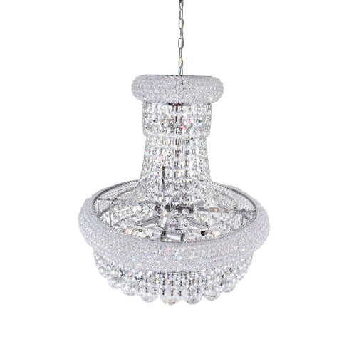 CWI Lighting Empire 8 Light Down Chandelier With in Chrome Finish Model: 8001P18C