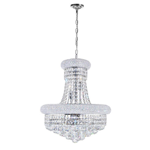 CWI Lighting Empire 8 Light Down Chandelier With in Chrome Finish Model: 8001P18C