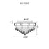 CWI Lighting Empire 8 Light Flush Mount With in Chrome Finish Model: 8001C20C