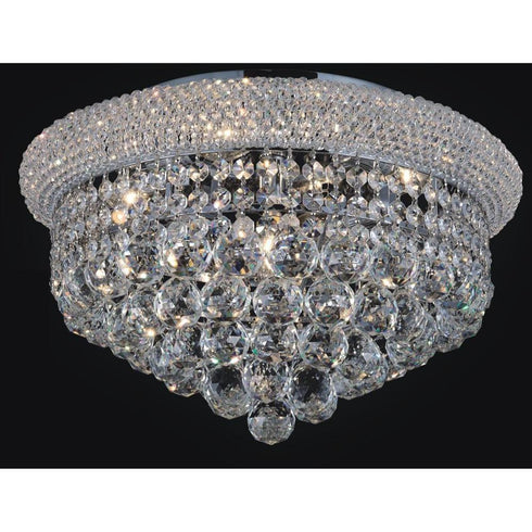 CWI Lighting Empire 8 Light Flush Mount With in Chrome Finish Model: 8001C20C