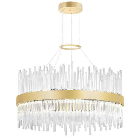CWI Lighting Genevieve LED Chandelier With in Medallion Gold Finish Model: 1063P24-169