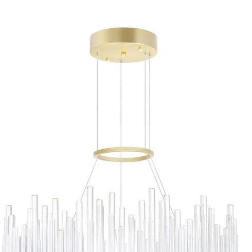 CWI Lighting Genevieve LED Chandelier With in Medallion Gold Finish Model: 1063P24-169