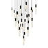 CWI Lighting Greta Integrated LED Black Chandelier Model: 1589P28-25-101
