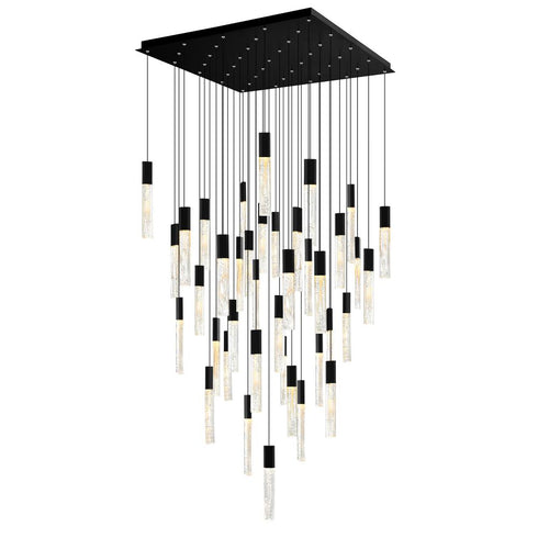 CWI Lighting Greta Integrated LED Black Chandelier Model: 1589P36-41-101