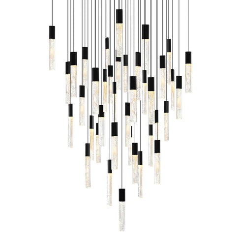 CWI Lighting Greta Integrated LED Black Chandelier Model: 1589P36-41-101