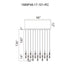 CWI Lighting Greta Integrated LED Black Chandelier Model: 1589P48-17-101-RC