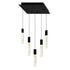 CWI Lighting Greta Integrated LED Black Mini Pendant Model: 1589P12-5-101