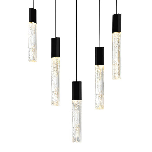 CWI Lighting Greta Integrated LED Black Mini Pendant Model: 1589P12-5-101