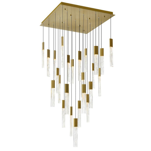 CWI Lighting Greta Integrated LED Brass Chandelier Model: 1589P28-25-624