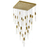 CWI Lighting Greta Integrated LED Brass Chandelier Model: 1589P28-25-624