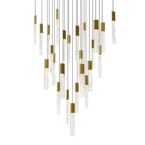 CWI Lighting Greta Integrated LED Brass Chandelier Model: 1589P28-25-624