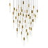 CWI Lighting Greta Integrated LED Brass Chandelier Model: 1589P36-41-624