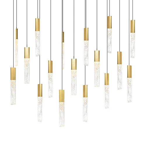 CWI Lighting Greta Integrated LED Brass Chandelier Model: 1589P48-17-624-RC