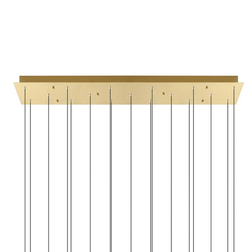 CWI Lighting Greta Integrated LED Brass Chandelier Model: 1589P48-17-624-RC
