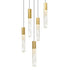 CWI Lighting Greta Integrated LED Brass Mini Pendant Model: 1589P12-5-624