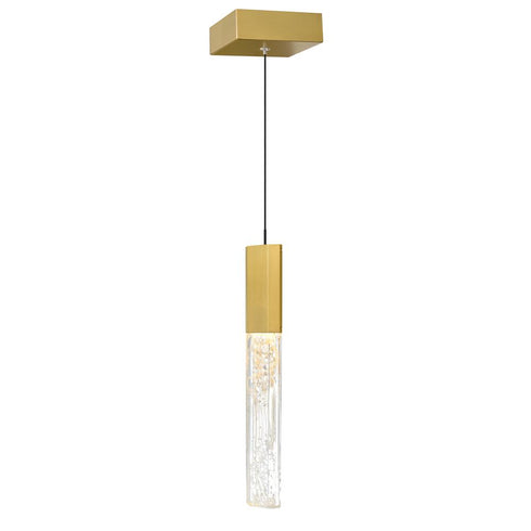 CWI Lighting Greta Integrated LED Brass Mini Pendant Model: 1589P5-1-624