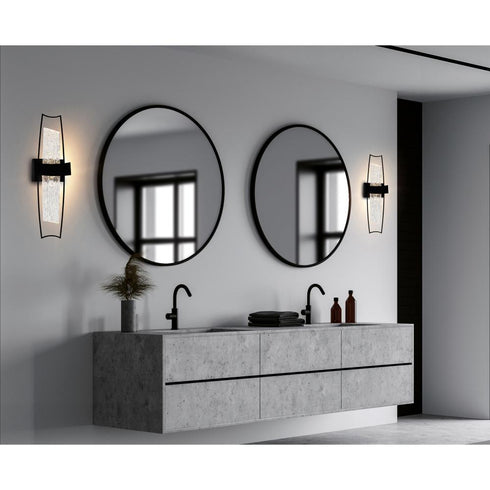 CWI Lighting Guadiana Integrated LED Black Wall Light Model: 1246W8-101