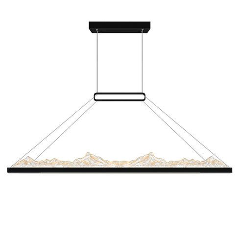 CWI Lighting Himalayas Integrated LED Black Chandelier Model: 1601P48-101