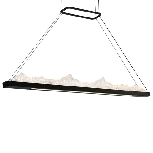 CWI Lighting Himalayas Integrated LED Black Chandelier Model: 1601P48-101