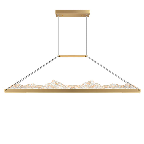 CWI Lighting Himalayas Integrated LED Brass Chandelier Model: 1601P48-624