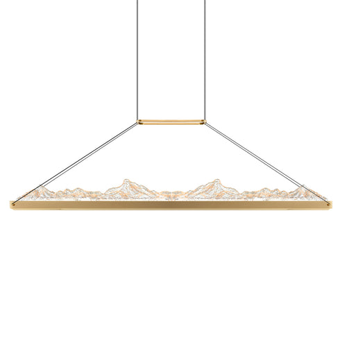CWI Lighting Himalayas Integrated LED Brass Chandelier Model: 1601P48-624