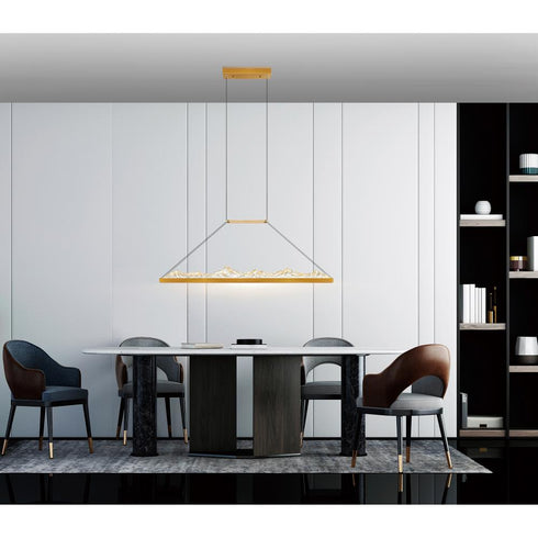 CWI Lighting Himalayas Integrated LED Brass Chandelier Model: 1601P48-624