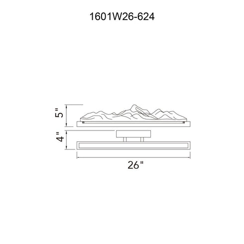 CWI Lighting Himalayas Integrated LED Brass Vanity Light Model: 1601W26-624