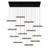 CWI Lighting Integrated LED Black Chandelier Model: 1588P60-14-101