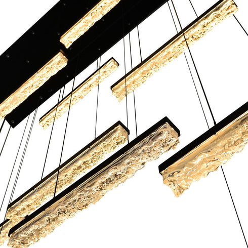 CWI Lighting Integrated LED Black Chandelier Model: 1588P60-14-101