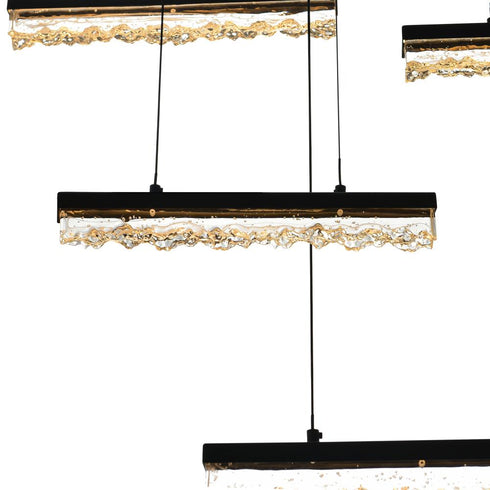 CWI Lighting Integrated LED Black Chandelier Model: 1588P60-14-101
