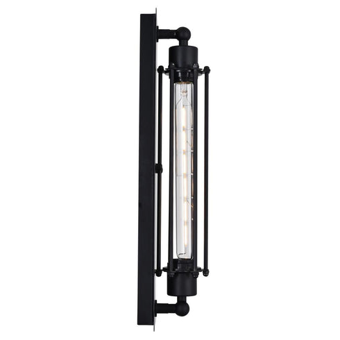 CWI Lighting Kiera 1 Light Wall Sconce With in Black Finish Model: 9613W4-1-101