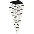 CWI Lighting Lava Integrated LED Black Chandelier Model: 1587P36-33-101
