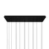 CWI Lighting Lava Integrated LED Black Chandelier Model: 1587P48-14-101-RC