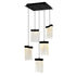 CWI Lighting Lava Integrated LED Black Mini Pendant Model: 1587P12-5-101