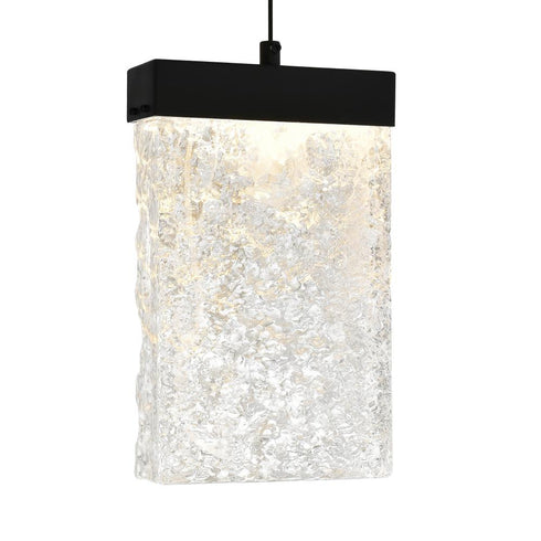 CWI Lighting Lava Integrated LED Black Mini Pendant Model: 1587P12-5-101