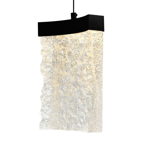 CWI Lighting Lava Integrated LED Black Mini Pendant Model: 1587P6-1-101