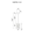 CWI Lighting Lava Integrated LED Black Mini Pendant Model: 1587P6-1-101