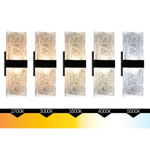 CWI Lighting Lava Integrated LED Black Wall Light Model: 1587W20-2-101