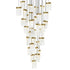 CWI Lighting Lava Integrated LED Brass Chandelier Model: 1587P36-33-624