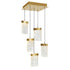 CWI Lighting Lava Integrated LED Brass Mini Pendant Model: 1587P12-5-624